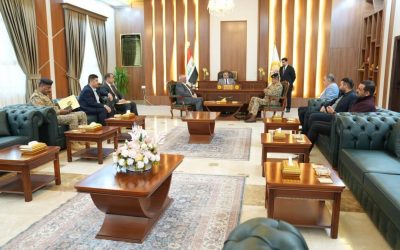 محافظ صلاح الدين يستقبل قائد عمليات شرق صلاح الدين ويبحثان استئناف العمل في جسر الشاي الرابط بين الطوز وتكريت