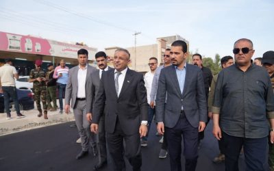 محافظ صلاح الدين يتابع ميدانياً إعادة تأهيل شارع الرزاق في سامراء