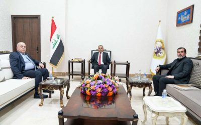 محافظ صلاح الدين يستقبل عضوَي مجلس المحافظة علي الكريم وعاطف النجار