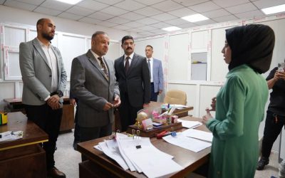 محافظ صلاح الدين يتفقد قسم ذوي الإعاقة ويوجّه باستئناف معاملات المتوقفين وتحسين البنية الخدمية