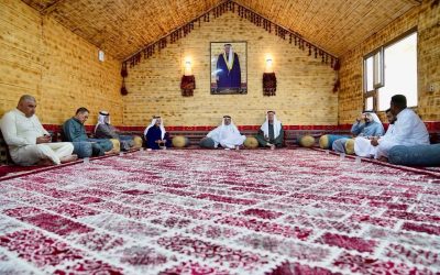 محافظ صلاح الدين يستقبل المهنئين بعيد الفطر ويزور شخصيات اجتماعية في قضاء العلم