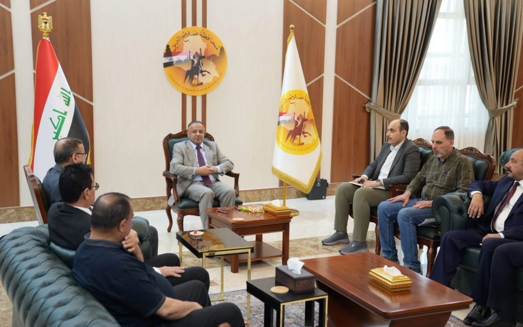 محافظ صلاح الدين يتلقى التهاني بعيد الفطر من مدراء الدوائر والأقسام في المحافظة