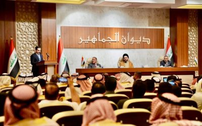 محافظ صلاح الدين والسيد عمار الحكيم في ضيافة ناحية الحجاج وسط حضور عشائري واسع