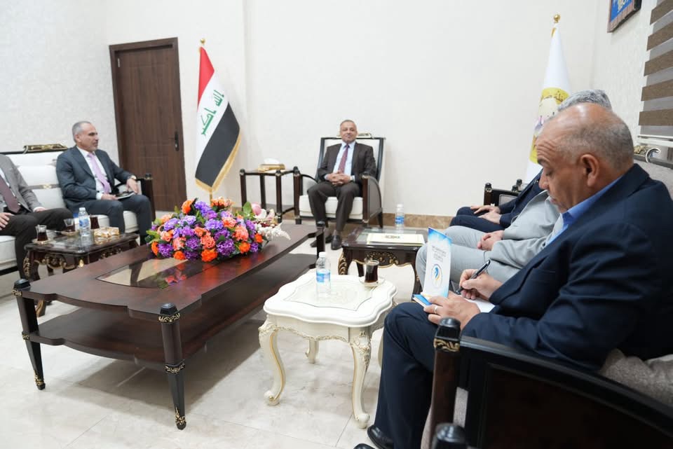 محافظ صلاح الدين يبحث مع وفد وزارة النفط تسريع إجراءات نقل معمل غاز سامراء ورفع التعارض مع الطريق الحولي