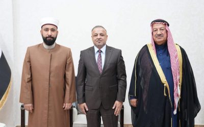 محافظ صلاح الدين يستقبل الشيخ خالد الحاج أمين والداعية الدكتور محمد الحبوس