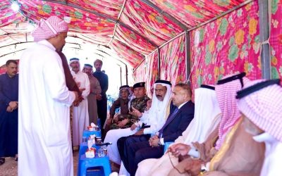 محافظ صلاح الدين يواصل تقديم التعازي لشهداء حادث “مفروشات الأمين” ويشارك في مجلس عزاء الشهيد محمد علي جاجان