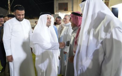 محافظ صلاح الدين يُجري جولة اجتماعية في الضلوعية ويقدّم التعازي ويلبّي دعوة مأدبة عشاء