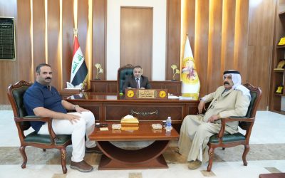 محافظ صلاح الدين يستقبل نائب رئيس المجلس ويبحثان تعزيز الكوادر الفنية لقطاع البلديات