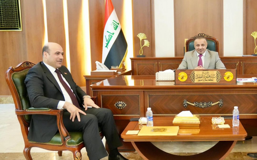 محافظ صلاح الدين يستقبل عضو مجلس المحافظة أمجد طلمس