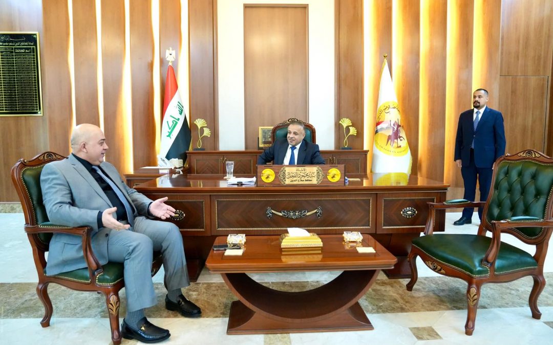 محافظ صلاح الدين يبحث مع عضو مجلس المحافظة الشيخ علي الكريم سُبل التكامل الرقابي والخدمي