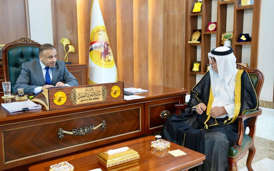 محافظ صلاح الدين يستقبل وفداً من أهالي الحليوات ويُناقش مستجدات ملف الأراضي في قضاء الطوز