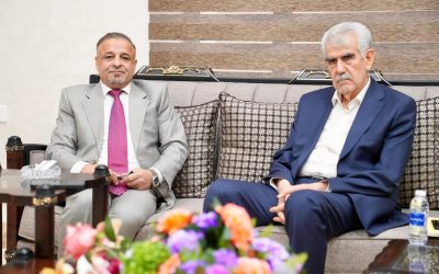 محافظ صلاح الدين يستقبل رئيس لجنة الأقاليم النيابية النائب خالد الدراجي