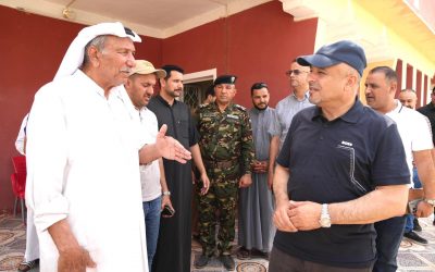محافظ صلاح الدين يزور مضيف الشيخ عباس العبودي في العجيلية ويؤكّد متابعة الواقع الخدمي في مناطق الدجيل