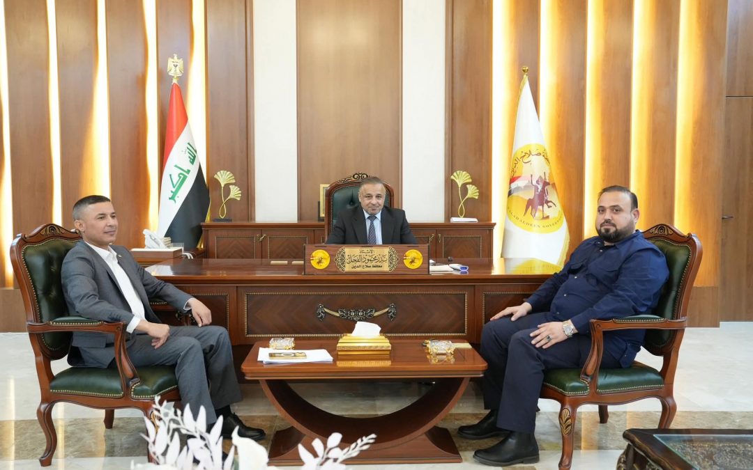 محافظ صلاح الدين يستقبل آمر لواء ٥١ بالحشد الشعبي ويبحث معه الوضع الأمني في شمال المحافظة