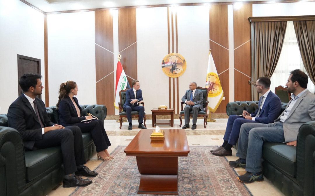 محافظ صلاح الدين يستقبل السفير الفرنسي ويبحث معه التعاون المشترك وفرص الاستثمار