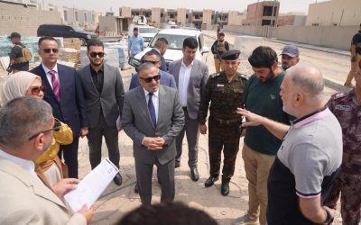 محافظ صلاح الدين يتفقد مجمع طيبة السكني ويمنح الشركة المنفذة مهلة نهائية لإنجاز الوحدات المتأخرة