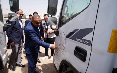 محافظ صلاح الدين يشرف على توزيع الدفعة الأولى من الآليات التخصصية للدوائر الخدمية في سامراء