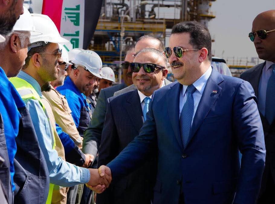 رئيس مجلس الوزراء ومحافظ صلاح الدين يفتتحان مصفى الدهون لتعزيز الانتاج المحلي بالزيوت عالية الجودة