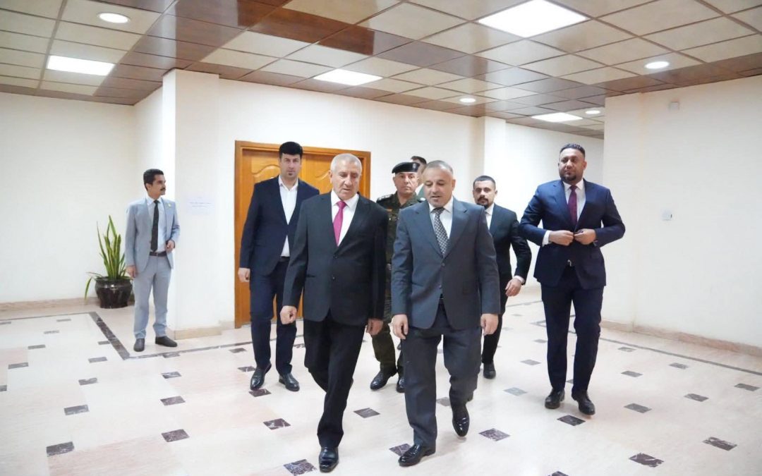 محافظ صلاح الدين يبحث مع رئيس محكمة استئناف صلاح الدين تسريع اجراءات حسم الدعاوي وضمان العدالة