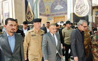 محافظ صلاح الدين،يزور مرقد الإمامين العسكريين عليهما السلاموالتأكيد على أهمية التقاليد الدينية في المحافظة