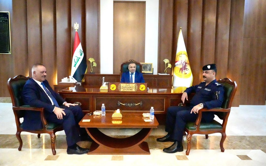 محافظ صلاح الدين، السيد بدر الفحل، يبحث مع اعضاء مجلس المحافظة سبل متابعة الدور الرقابي والواقع الخدمي في المحافظة