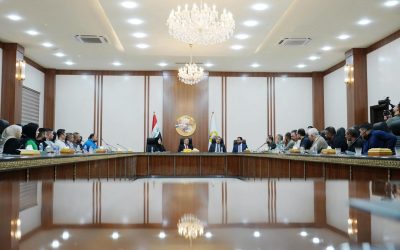 محافظ صلاح الدين يستقبل مجموعة من شاغلي الشقق السكنية في تكريت وموافقة وزير الإعمار والإسكان على تخفيض 30‎%‎ من السعر الكلي للشقق بعد إعلانها فرصة استثمارية