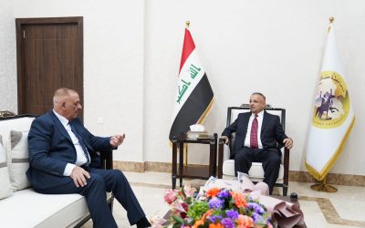 محافظ صلاح الدين يستقبل عضو مجلس محافظة صلاح الدين السيد زهير الزهوان لمتابعة ايقاف تمويل المشاريع الخدمية