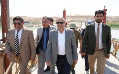 محافظ صلاح الدين يتفقد جسر ناحية الزوية العائم ويؤكد استمرار عمل لجنة متابعة تنفيذ الجسر الكونكريتي