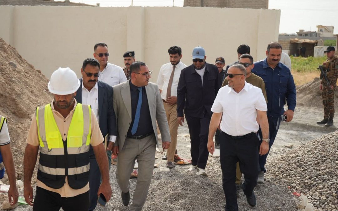 محافظ صلاح الدين يتفقد مشروع انشاء مبنى مديرية ناحية آشور ويوجه بدراسة موقع انشاء مستشفى سعة 30 سرير ضمن المعايير الصحية والبيئية