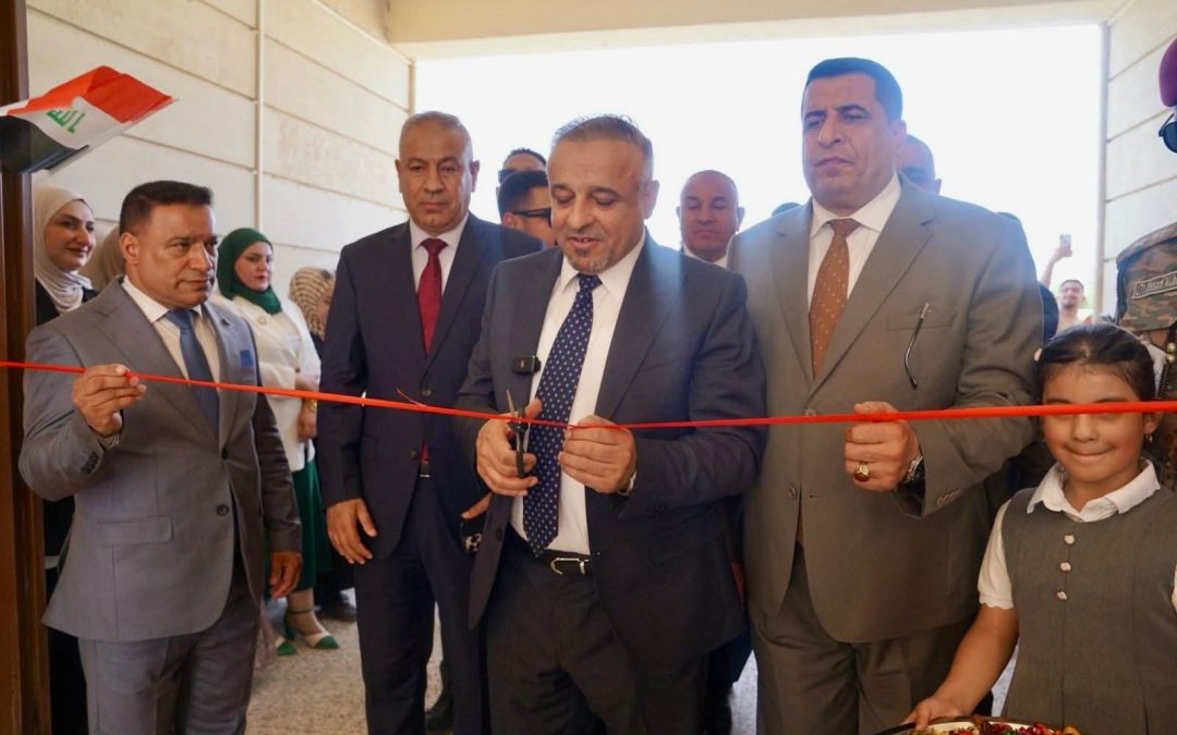 محافظ صلاح الدين يفتتح ثانوية فوزي الأحمد للبنين سعة 12 صفا” دراسيا” في ناحية الحجاج وانهاء ظاهرة الدوام المزودج