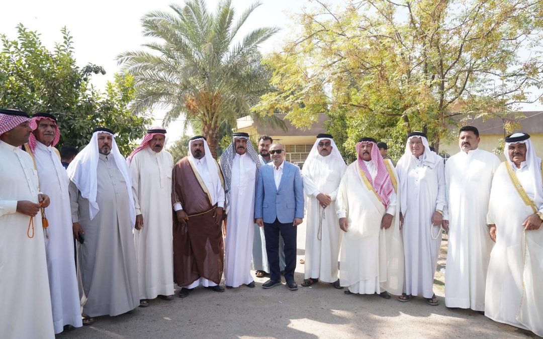 محافظ صلاح الدين يتفقد منطقة بني سعد في قضاء بلد ويوجه بادراج حزمة من المشاريع التنموية.