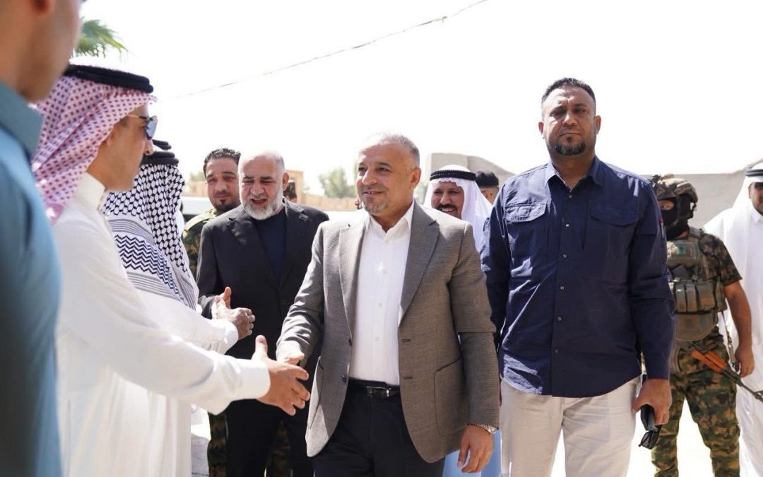 محافظ صلاح الدين يزور مضيف الشيخ حيدر حسين عباس الخزرجي منطقة سيد غريب بقضاء الدجيل.