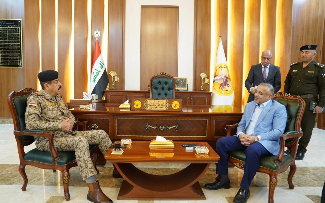 محافظ صلاح الدين يبحث مع قائد عمليات شرق دجلة تعزيز الأمن في المحافظة