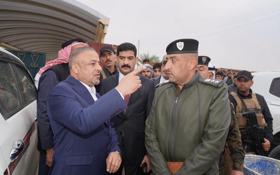 محافظ صلاح الدين يتفقد موقع اغتيال الشهيد فخري العباسي ويعلن اعتقال عدد من المشتبه بهم