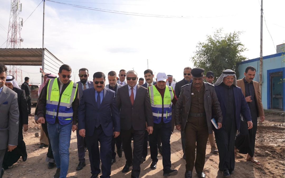 محافظ صلاح الدين ورئيس صندوق الأعمار يطلقان الأعمال التنفيذية لمشروع تاهيل مدخل منطقة البو هيازع