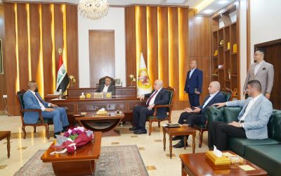 محافظ صلاح الدين يستقبل مدير تقاعد صلاح الدين ويوجه بتعزيز المديرية بالكوادر الوظيفية