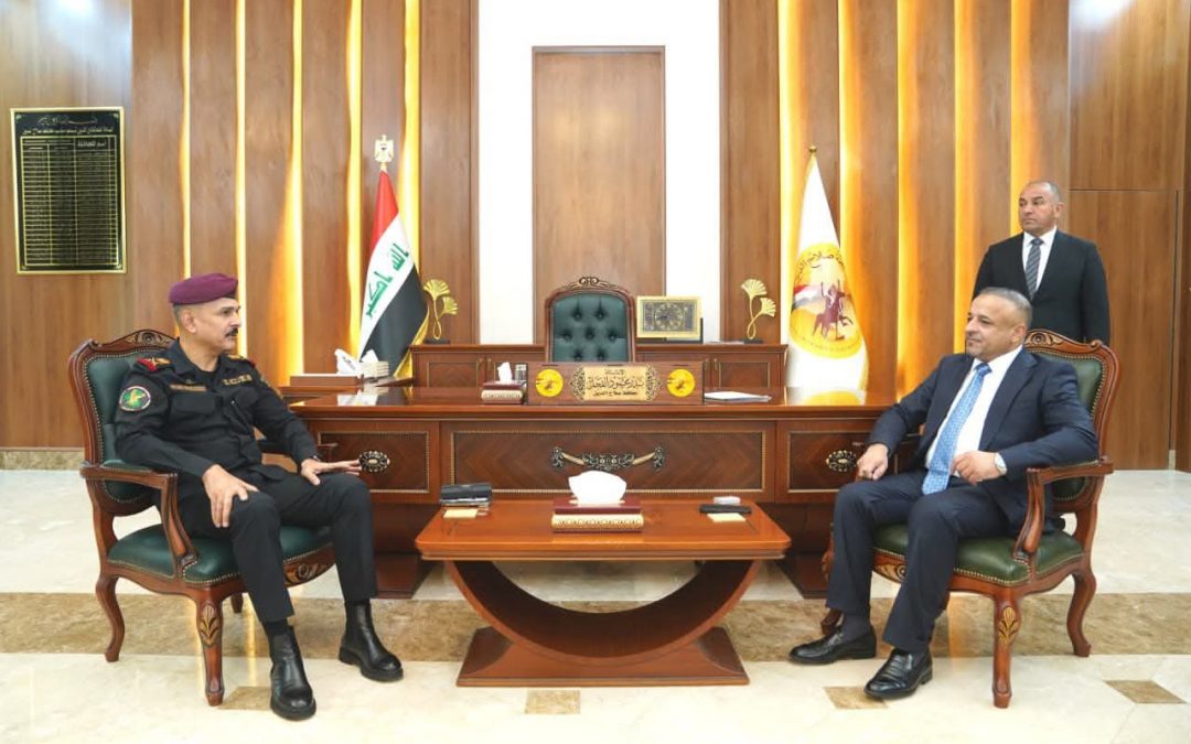 محافظ صلاح الدين يستقبل قائد العمليات الخاصة الثانية في جهاز مكافحة الإرهاب