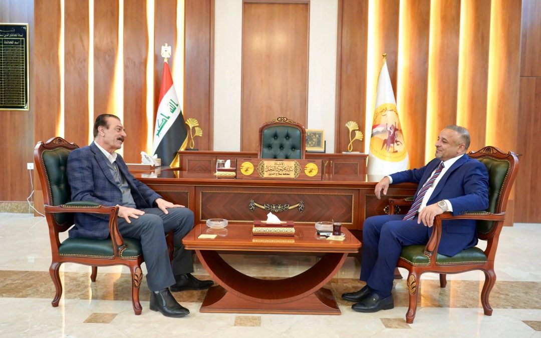 محافظ صلاح الدين يستقبل القيادي في الجبهة التركمانية لبحث الواقع الخدمي